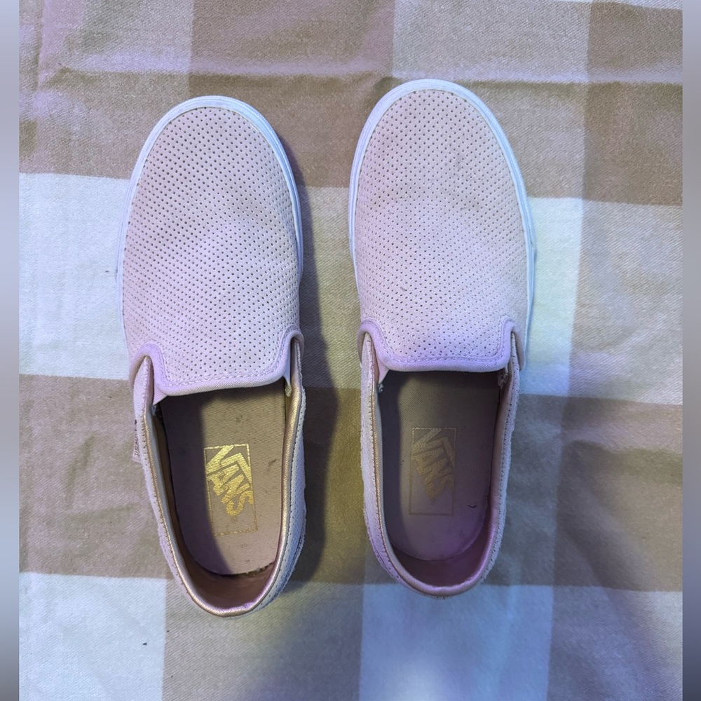 Vans - light pink slip ons